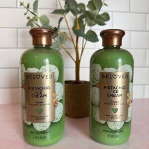 Beloved Pistachio Ice Cream Shower Gel pack of 2 - Fresh for Spring!
